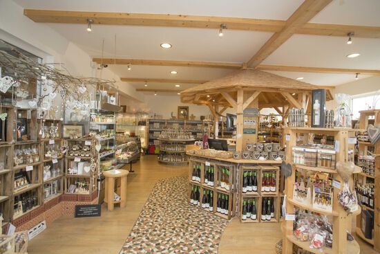 Verkaufsraum der Allgäu-Brennerei